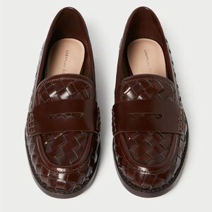 Rachel Espresso Woven Loafer - Size 7